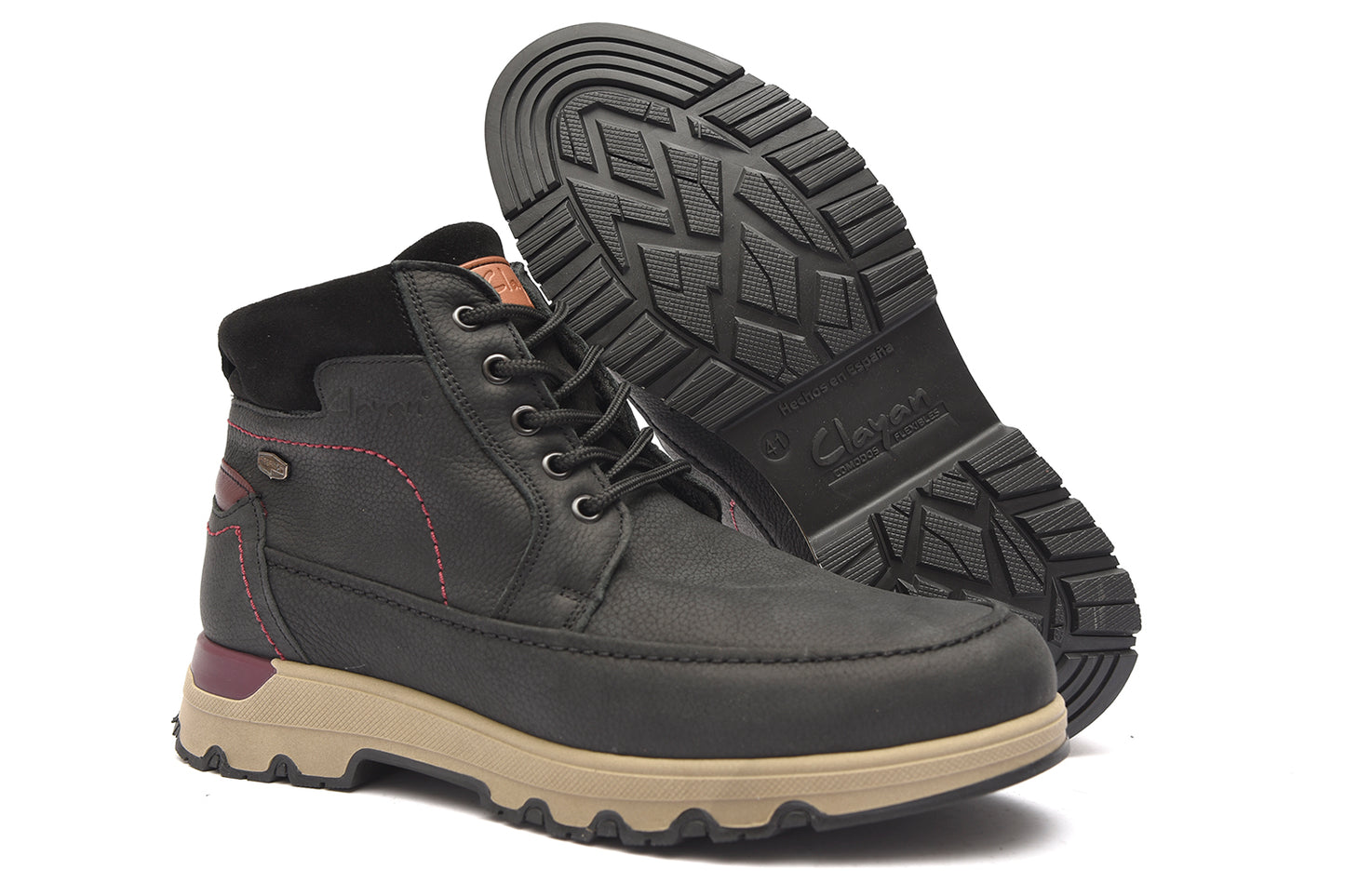 PORTILLO 1762 Bota Negro Impermeable